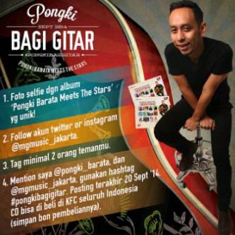 Halo guys ada promo dari <a href="/pongkibarata/">Pongki Barata</a> <a href="/pongki_barata/">Pongki Barata</a>  lihat ketentuan nya di Foto :) &amp; hashtag #PongkiBagiGitar
