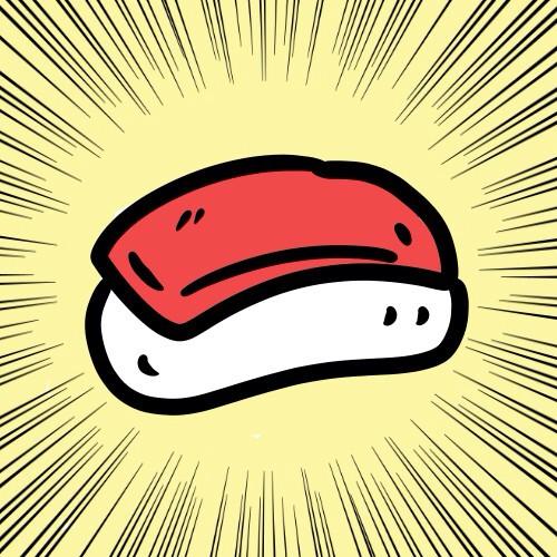 吉本ユータヌキ ネットで画像転載が問題になってますが こちらはフリーで使える偶然にもアイコンサイズにピッタリな画像を作りました ねこ きつね お寿司 の4つです 好きに使ってもらっていい やっぱり 眉毛繋がってるキャラクターはやめてください