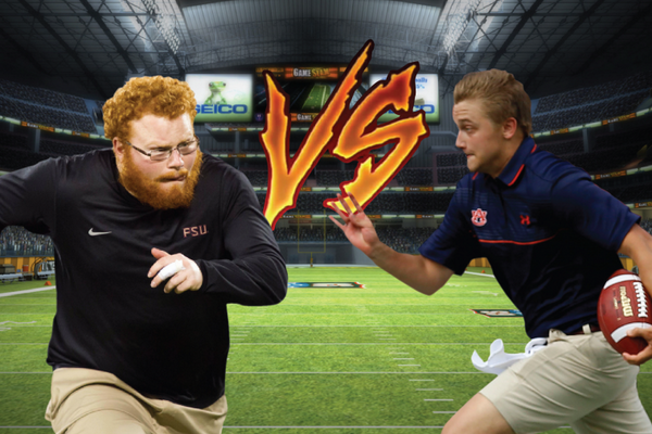 BleacherReport's tweet photo. Clash of the Ball Boys: FSU’s Red Lightning vs. Auburn’s Blue Thunder—a detailed breakdown http://t.co/BqPNpaeEOK http://t.co/8ug3kFMbyg