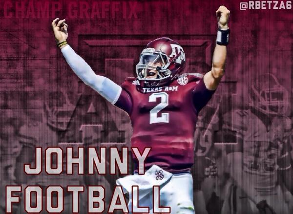 ChampGraffix's tweet photo. #JohnnyFootball Texas A&amp;M Edit💴💰 http://t.co/uHQtf2NfgK