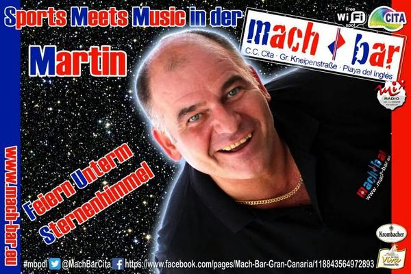 MachBarCita's tweet photo. Feiern Untern Sternenhimmel mit Martin in der @MachBarCita #cita  #playadelingles #grancanaria http://t.co/EhadexTZtt