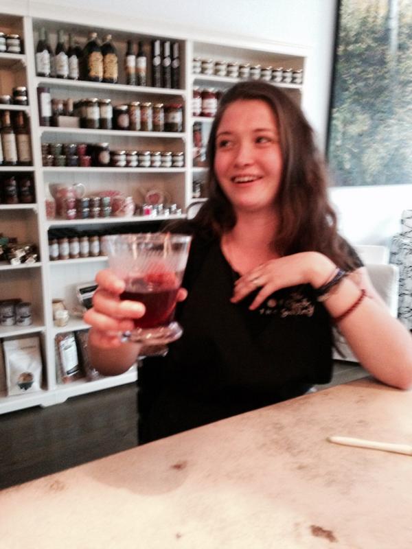 cheesegallery's tweet photo. Celebrating travel, Spain, a great team and Mary's last day with  tapas from @mill_cafe #cheese #greatstaff #sangria http://t.co/TLqmUq5Aoq