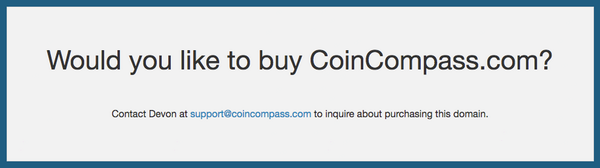 CoinCompass's tweet image. CoinCompass.com is for sale.  Interested?

coincompass.com