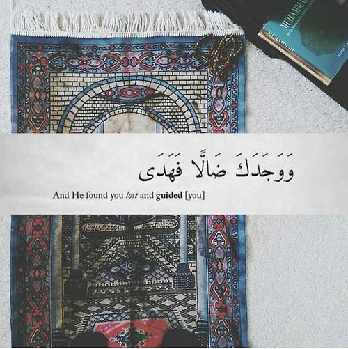 topislamicnet's tweet photo. Allah found you lost and Guided you. http://t.co/NdhXbDG4Qi