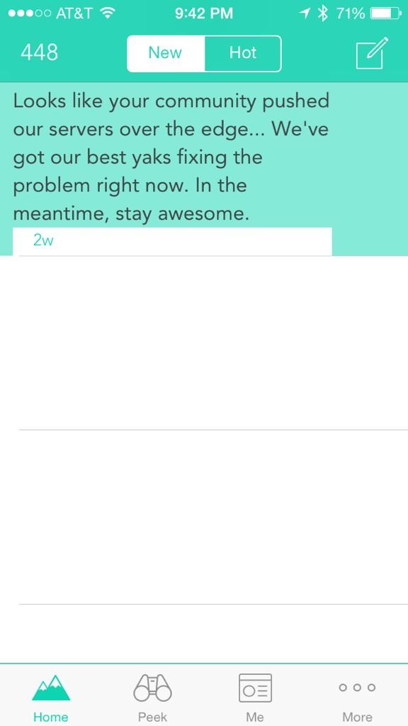 Mr_Cutler's tweet photo. Nice job QU we crashed @YikYakApp @QU2018 http://t.co/y1hfA41pvr