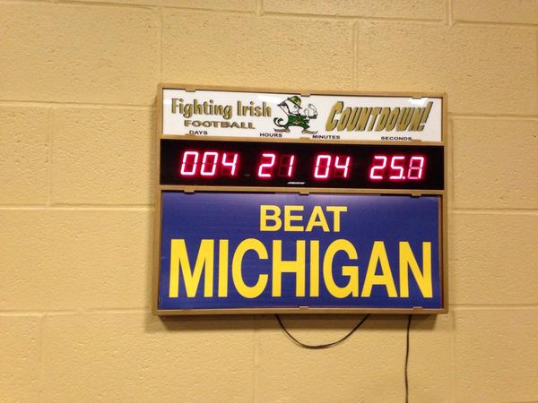 CoachBrianKelly's tweet photo. You've got to love the process of preparation... http://t.co/eI0qBBhpHX