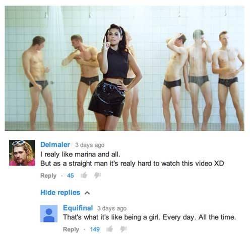 antishitamine's tweet photo. @MarinasDiamonds Well shit, Marina. You REALY REALY fucked up a straight man's day. How do you sleep at night??? http://t.co/nheusSWRFO