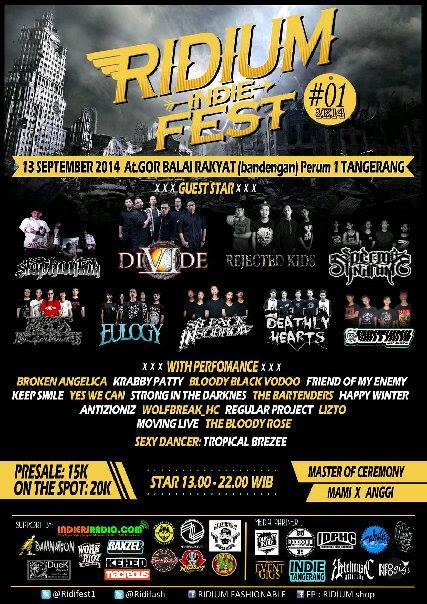 Dunia Indie (@duniaindie) on Twitter photo #RIDIUMINDIEFEST! On Sept 13th 2014 At Gor Balai Rakyat! #NEEDMOREBAND! CP: <a href="/RidiFash/">RidiumFashionable.</a> #DuniaIndie #RIDIUMINDIEFEST! On Sept 13th 2014 At Gor Balai Rakyat! #NEEDMOREBAND! CP: <a href="/RidiFash/">RidiumFashionable.</a> #DuniaIndie