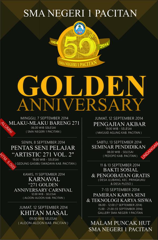 Ikuti dan Saksikan Serangkaian Acara HUT Emas SMA271. Bagi Alumni yg gak bisa ikut rugi lho. Share ya....!