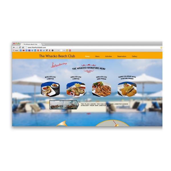 The new signature menu is up on the web! Book your table now through thewhackobali@gmail.com #TheWhacko