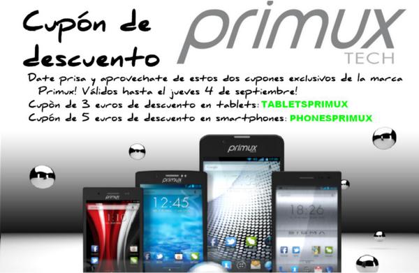 techplus_social's tweet photo. Cupones de descuento en móviles (5 euros) y tablets (3 euros)!
Válidos hasta el jueves 4 de septiembre http://t.co/rtjJU5jXmN