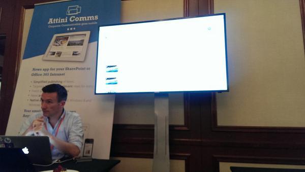 AttiniSoft's tweet photo. @rapidcircle @danmc is "go to" person today, make sure you bother him a lot. #intranetnow  #Attinicomms http://t.co/vKO13uGCXT