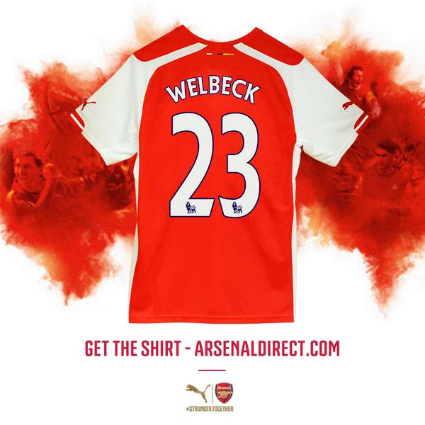 welbeck jersey number