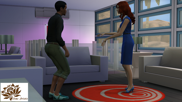 Sims_Artists's tweet photo. Travail pas avant mardi donc... Il est temps de draguer et danser avec un booty et zombie duo :) #LesSim4 #feelthezic http://t.co/mHNpoTmsby
