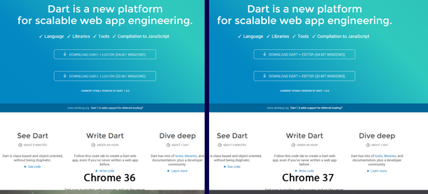 ProJavaScript's tweet image. Beautiful font in Chrome check the differences #chrome #font #directwrite #dev #webdev #beautiful #text