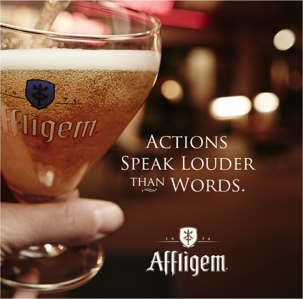 Actions speak louder than words.