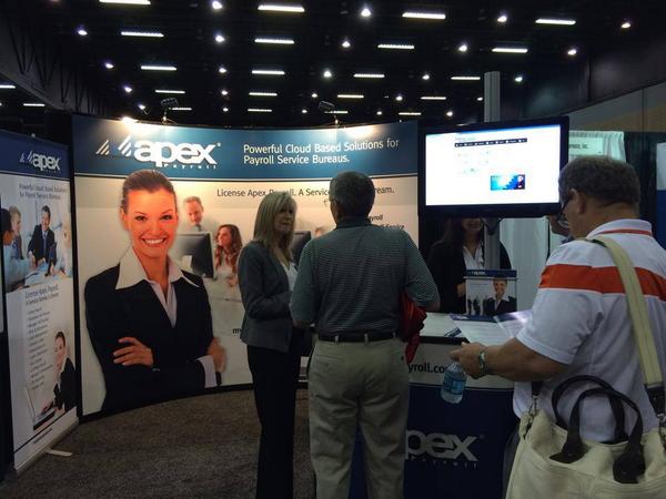 ApexHCM's tweet photo. .Great time at #SEAS14 in #Atlanta hosted by @GSCPA! Thanks to everyone who stopped by our booth! #payroll #cloud http://t.co/pW8iZ5Unyg