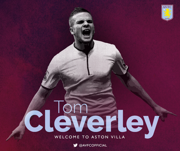 Tom Cleverley joins Aston Villa from Manchester United on a season-long loan.