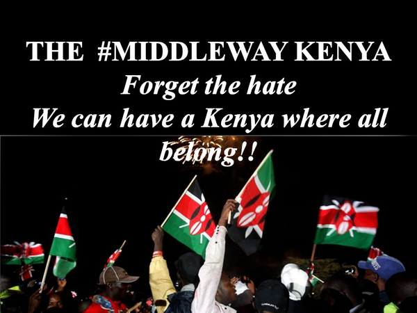 lonefelix's tweet photo. The #Middleway FORGET THE HATE. WE CAN HAVE A KENYA WHERE ALL BELONG @CWatuka @tommboya @Olez @EAukot @RonnieOsumba http://t.co/oLw9hQUAQQ