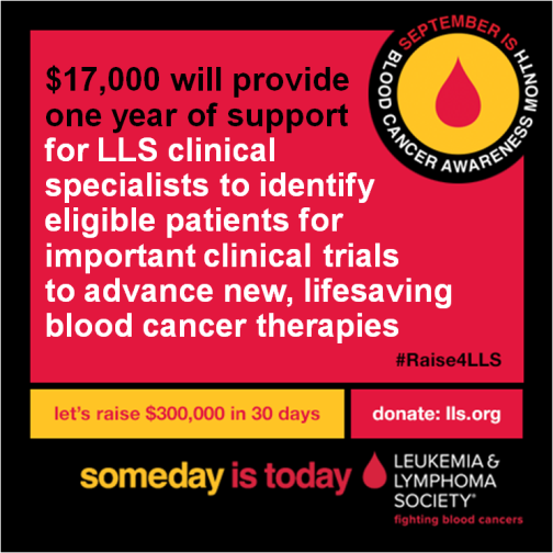 BloodCancerUtd's tweet image. YOU CAN raise $300k in 30 days &amp;amp; help fund clinical specialists: bit.ly/BCAM14 #Raise4LLS14