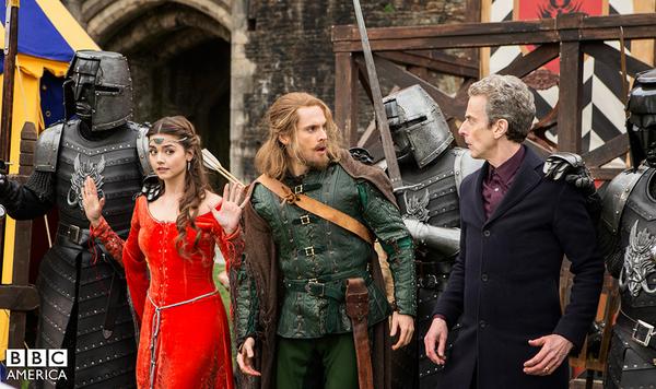 DoctorWho_BBCA's tweet image. Images from this week's episode of #DoctorWho 'Robot of Sherwood' premiering Saturday, Sept 6th 9/8c on @BBCAmerica!