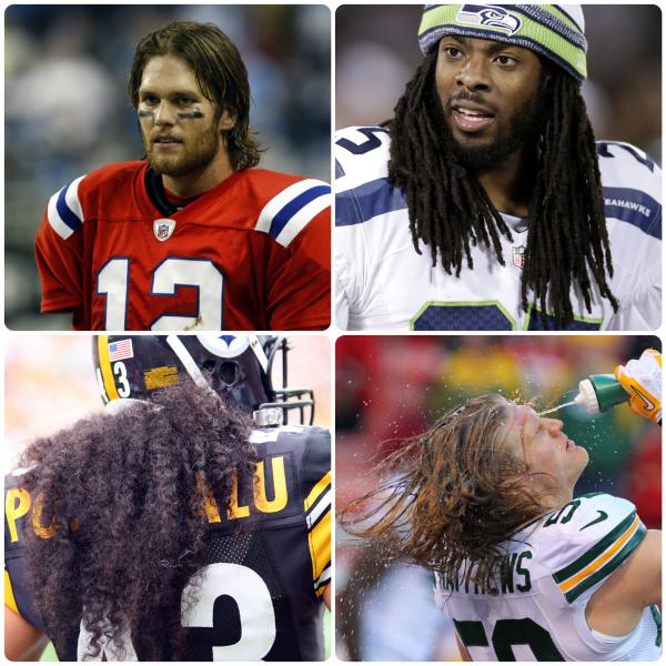 nflnetwork's tweet image. FANDOM POLL: Current NFL Player with best hair: #Brady #Sherman #Polamalu or #Clay?

Results at 7pm ET!