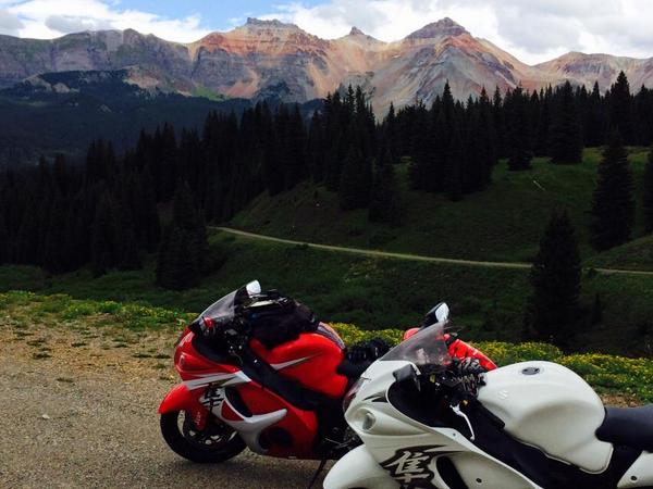 suzukicycles's tweet photo. Red, White, and Blue Skies! Did you ride over the long labor day weekend? Tag us. #hayabusa #busalife #LDW #GSX1300R http://t.co/ECzKzlDk6R