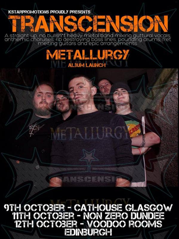 _Transcension's tweet photo. 3 date album launch. Be there! Your first chance to get your hands on our debut album METALLURGY. \m/ http://t.co/C4RaSpxPFN
