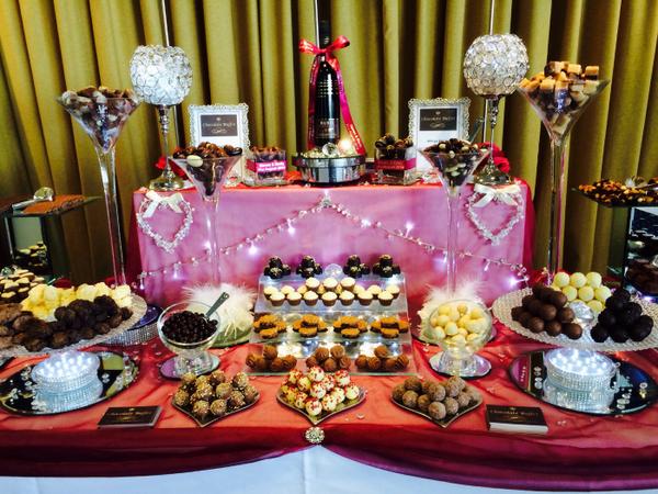 ChocoBuffet's tweet image. Which one or six would you choose off the chocolate buffet table?