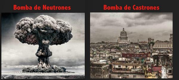 KarelBecerra's tweet photo. Mientras algunos se preocupan por la bomba de neutrones, la #BombaDeCastrones hace estragos en A. Latina #Cuba http://t.co/cx5ArUriHr