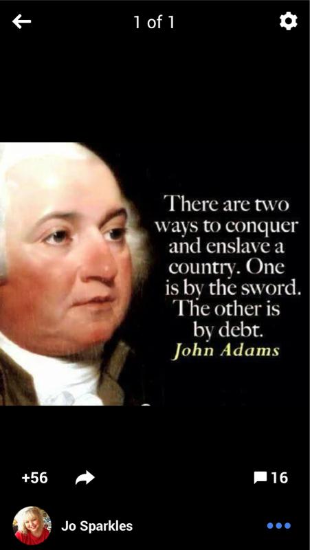 RakestrawJeff's tweet photo. There are two ways to conquer and enslave a country. One is by the sword.  The other is by debt. http://t.co/zf87TVMJJd