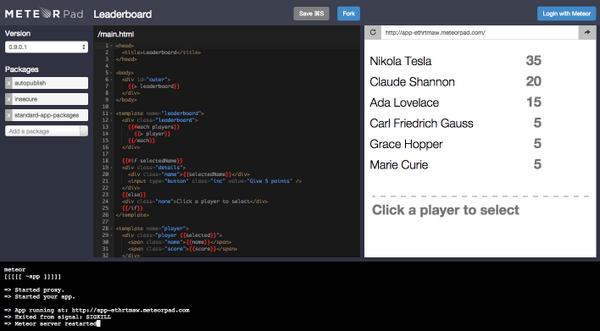 meteordaily's tweet image. Meteorpad is awesome. Give it a shot! buff.ly/1rgEg18 built by @rissem