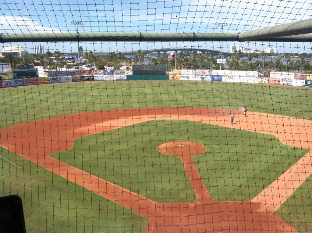 DunedinBlueJays's tweet photo. Just arrived at Jackie Robinson Ballpark. Game 1 starts in just over 4 hours! #FlightToTheFinish http://t.co/lkPpHUDF4K