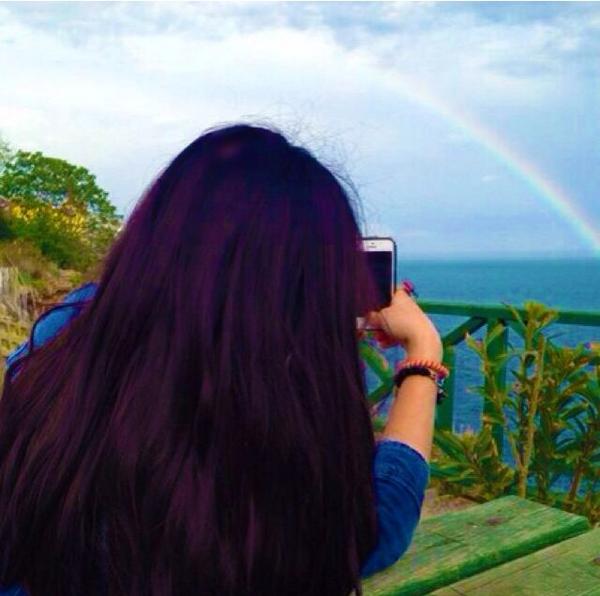 AIGERIM_1997's tweet photo. But first Let me take a rainbow :D http://t.co/10sLbX95jt