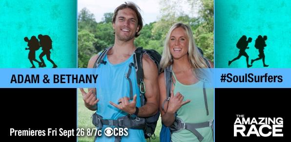 They've got soul...and strategy. Find out the #SoulSurfers' plan for the #AmazingRace: bit.ly/1CnmFJP