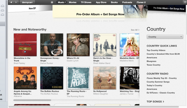 dennycarr_'s tweet photo. .@madelinemerlo rockin' the front of US iTunes Country section #AmazingSongs #HitEP cc @RGKEntGrp @iTunesMusic #thx! http://t.co/j5Bee2DrQj
