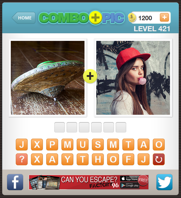 ComboPic's tweet photo. Ready for new Combo Pic levels? #combopic #piccombo
Play Combo Pic on Facebook. It's FREE:
https://t.co/CzQgfPeNHh http://t.co/tjml5ASdnU