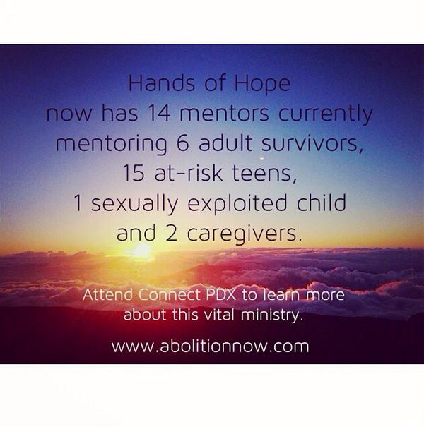 Real hurts being healed. Real lives being changed and restored. Thank you Hands of Hope Mentors! #sextrafficking #pdx