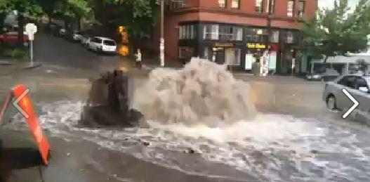 KING5Seattle's tweet image. Gushing water on Capitol Hill -- Facebook video from kng5.tv/W97Byk