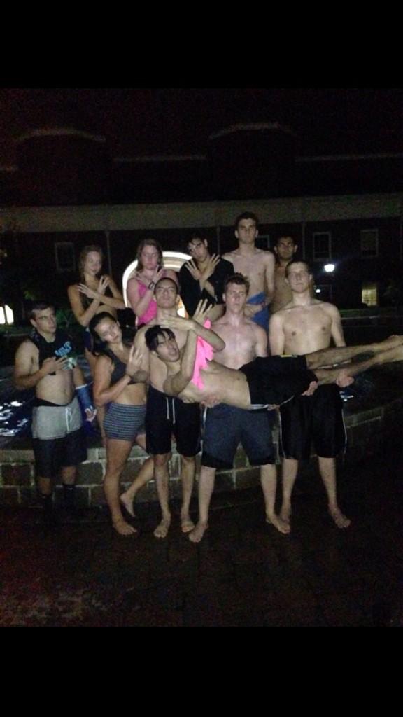 tbabycrumbs's tweet photo. Mean muggin after jumping in the fountain #getlikeus #wolfe3 #placetobe http://t.co/l8Qv76YPnM