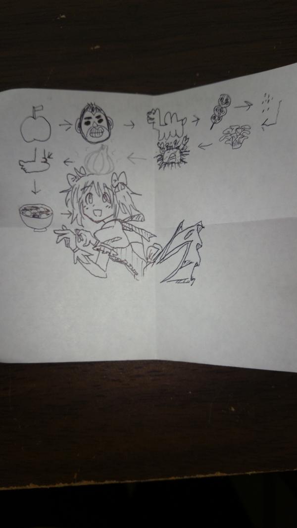 会社の女の子と絵しりとりしてた 