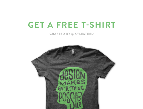 InVisionApp's tweet image. FREE T-Shirt for Designers!  Get this Kyle Steed original from @InVisionApp: bit.ly/invisiontee