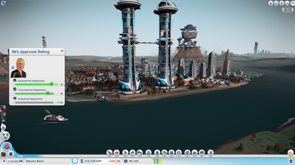 SimCityBrian's tweet image. #SimCity 96% Approval Ratings in MegaStream w/ @TheFLUXtrance @Zhatt @Yuttho @Strictoaster @MysticalMoonMan &amp;amp; others