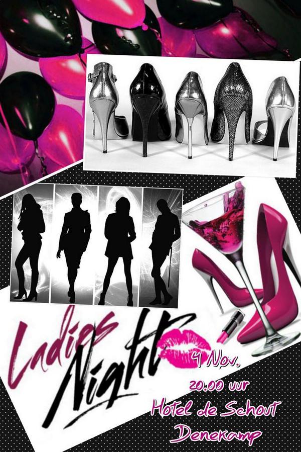 #RT deze banner en win 2 #GRATIS (!) kaarten voor de #LadiesNight op 4 Nov. '14 <a href="/hoteldeschout/">Hotel de Schout</a>
