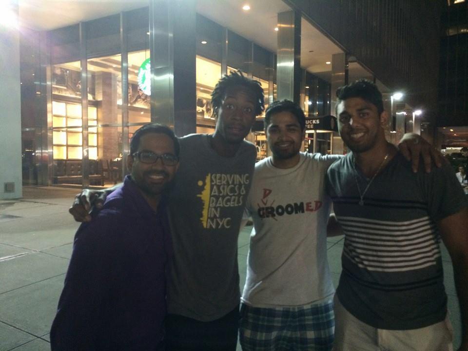 Chillin with my man Congrats on reaching the Quarters Happy Belated Bday MONFILS!! 