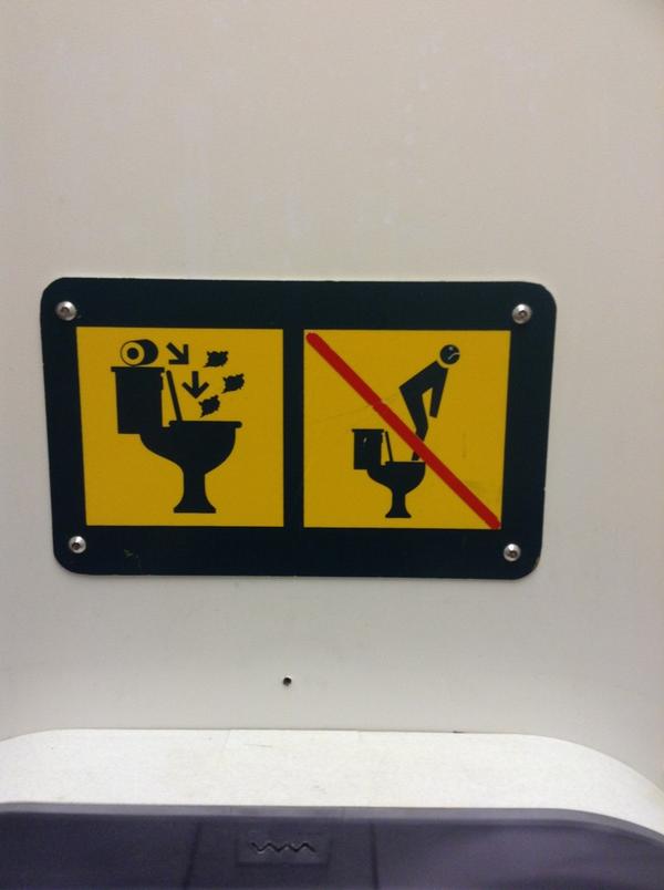 MuzikWriterKB's tweet image. ⭐️⭐️#URGENT⭐️⭐️
#BathroomProblem
Anyone know what this sign means? 😉 #YVR #Vancouver #CanadianProblems