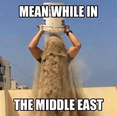whoisOO's tweet photo. I've bucket challenge in the desert@Carriethomass @markcochran5 @nickheath007 # http://t.co/qEEsNAfRVt