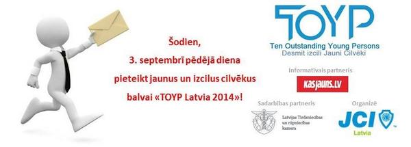 AgneseStomere's tweet photo. Varbūt Tu zini jaunus (18-40) un izcilus cilvēkus, tad iesaki "TOYP Latvija 2014" balvai. http://t.co/ABbSwegc1f http://t.co/QZhJ8WN4n5