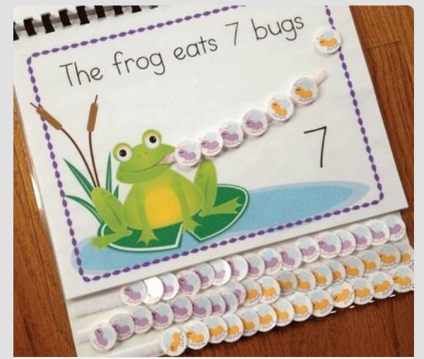 2AUSomeDDE's tweet image. Super cute! Counting &quot;How many?&quot; is different than, &quot;Count out x (and stop)&quot;. #extendedmath #thingstomake