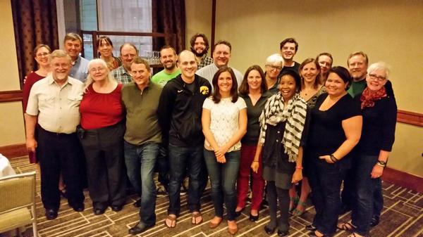 thinknow's tweet photo. Group photo from @FlowConSF speaker reception. Psyched to hear what this group will share tomorrow. #flowconsf http://t.co/ZXBEUY0OtV